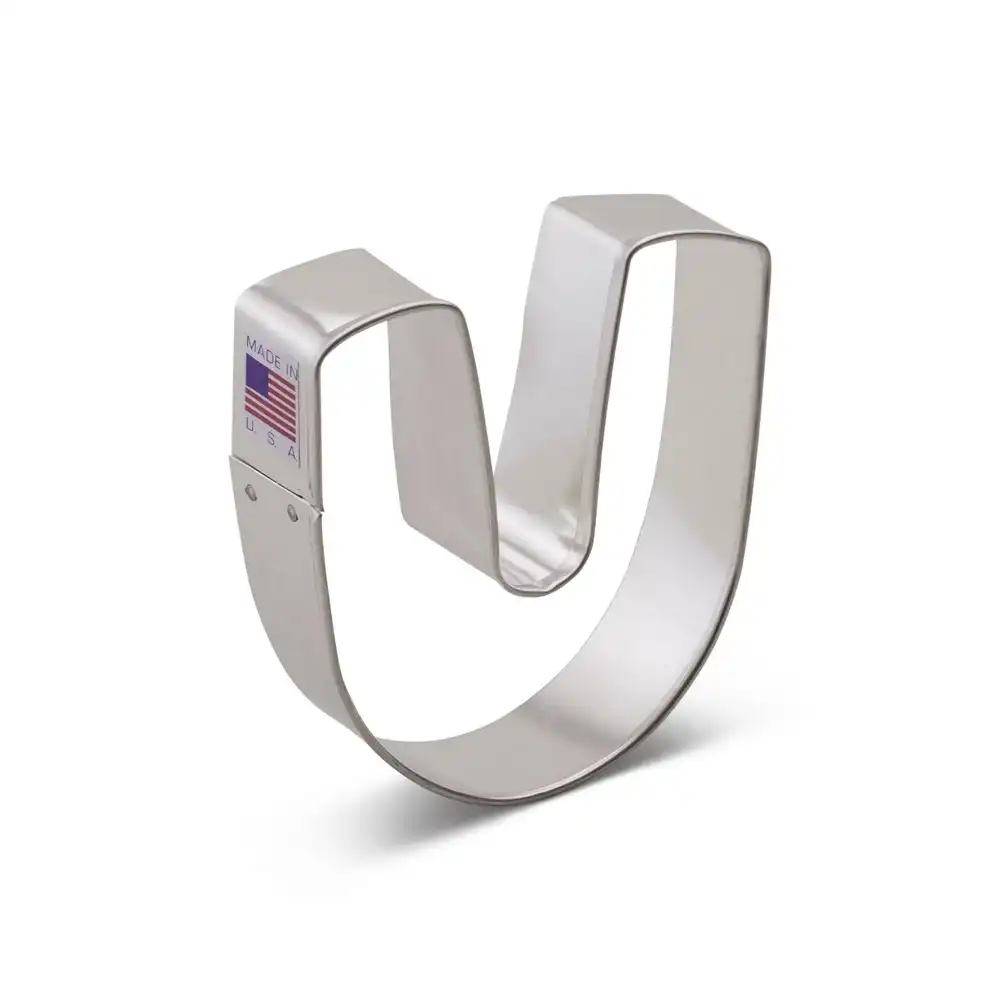 Ann Clark Cookie Cutter - Letter U, 3.25"