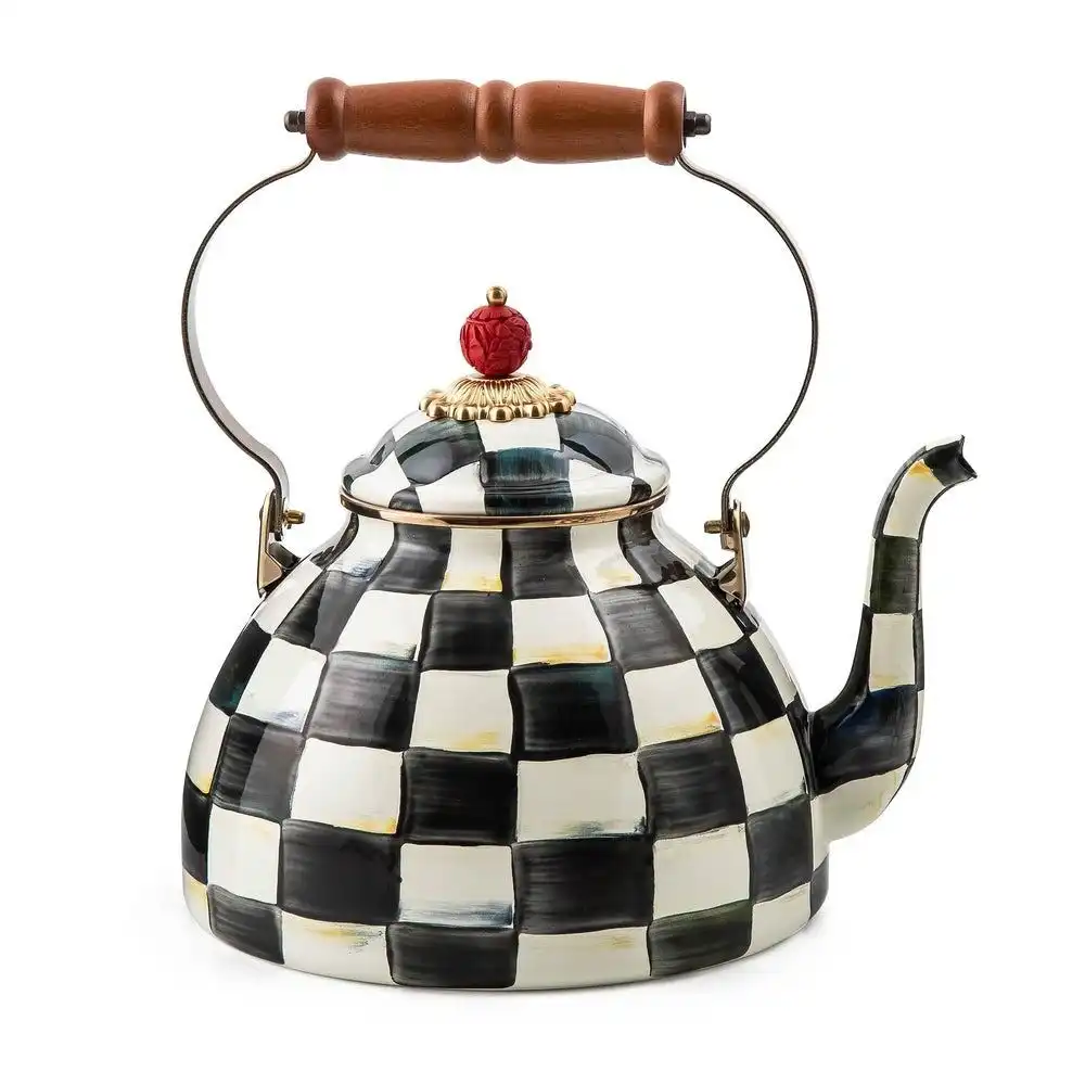 MacKenzie-Childs Courtly Check 3 Qt. Tea Kettle