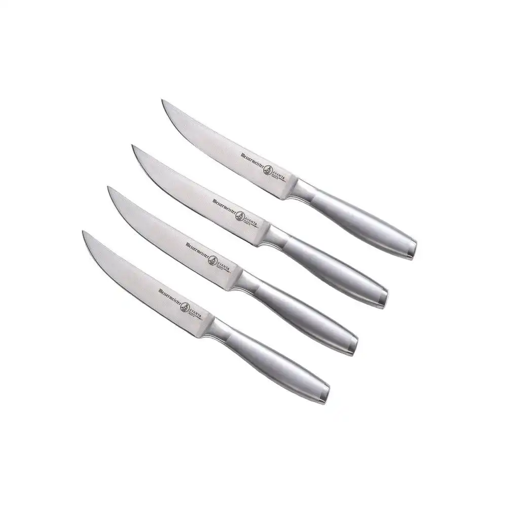 Alternative view of Messermeister Avanta 5" Fine Edge Steak Knife Set (Set of 4) | Stainless Steel