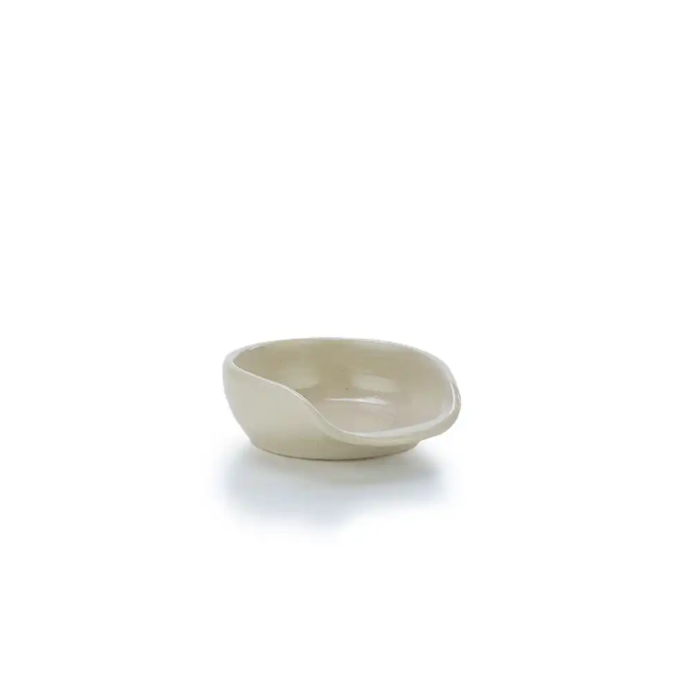 Alternative view of Martinez Pottery Hand Turned Stoneware Spoon Rest | Natural