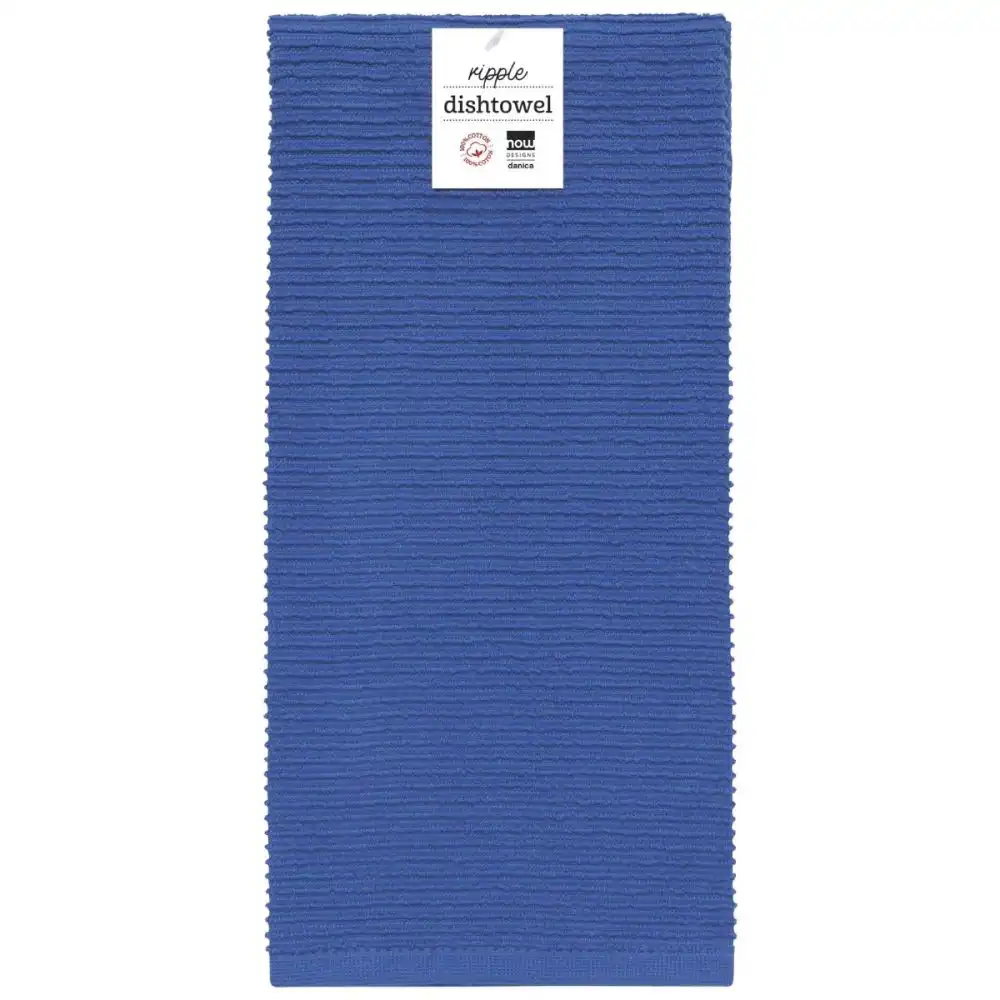 Alternative view of Now Designs by Danica Ripple Dishtowel | Royal Blue