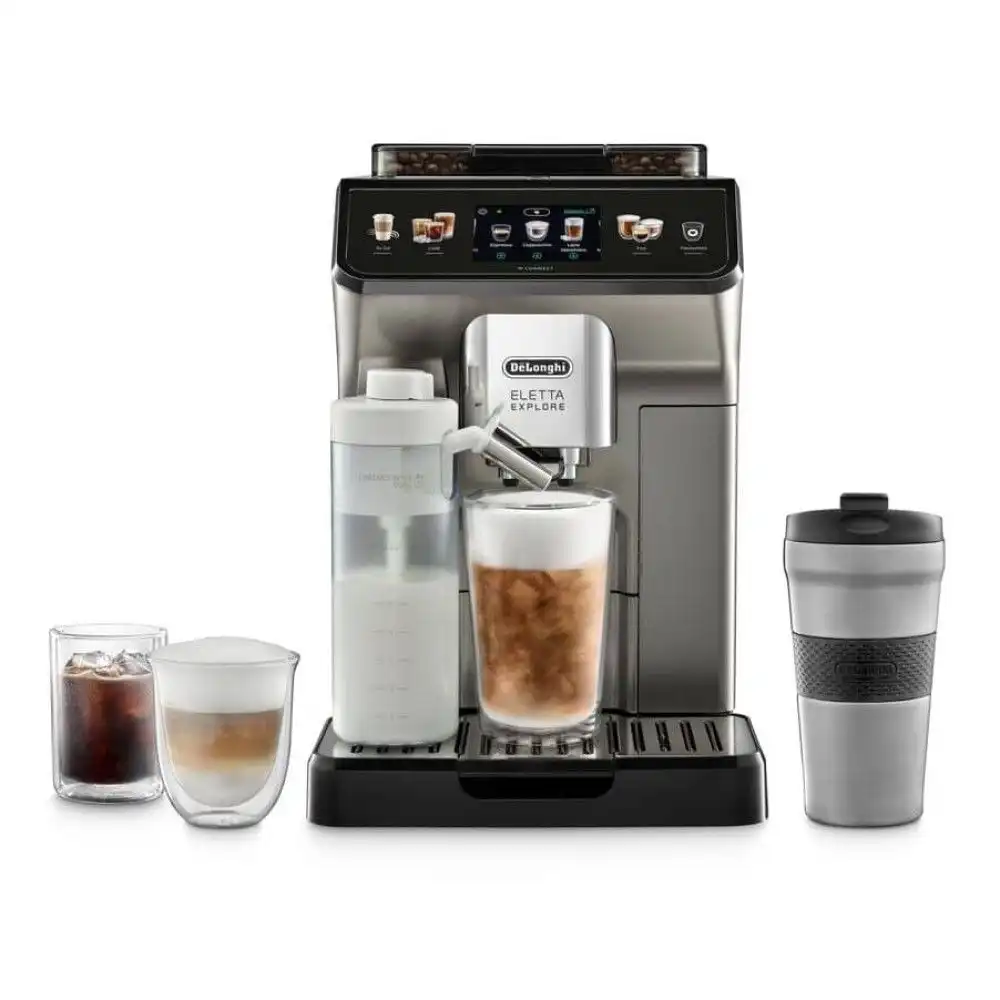 De'Longhi Eletta Explore Fully Automatic Espresso Machine with Cold Brew