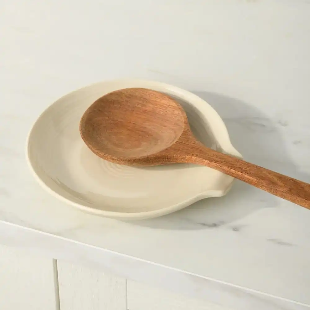 Alternative view of Fiesta® Extra Large 7" Spoon Rest | White