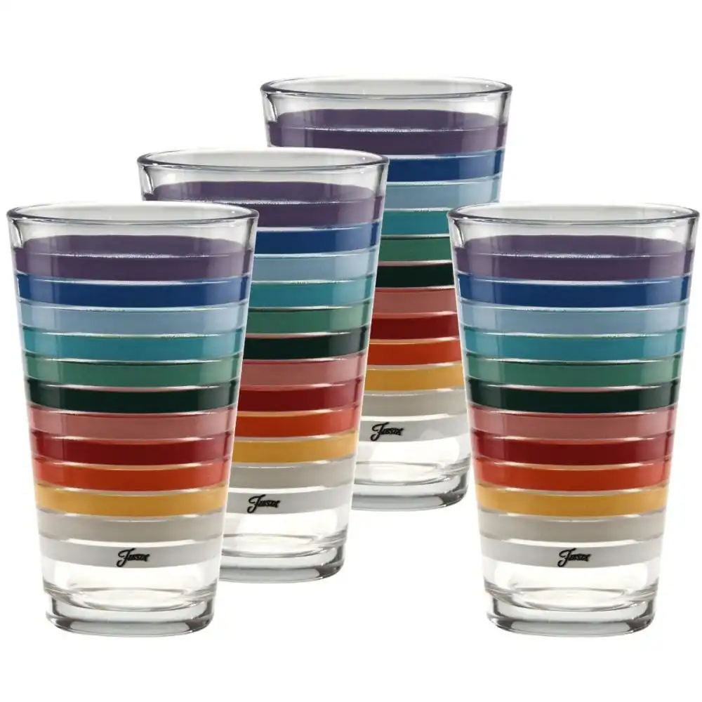 Fiesta® 16oz Cooler Glasses (Set of 4) | All Colors Stripe