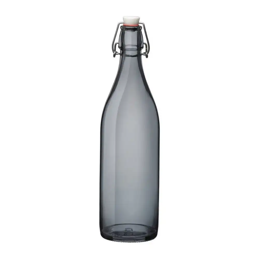 Alternative view of Bormioli Rocco Giara 33.75oz (1L) Swing Top Glass Bottles (Set of 6) | Gray
