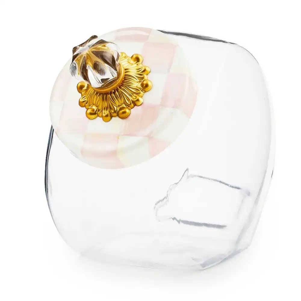 MacKenzie-Childs Sweets Jar with Rosy Check Lid