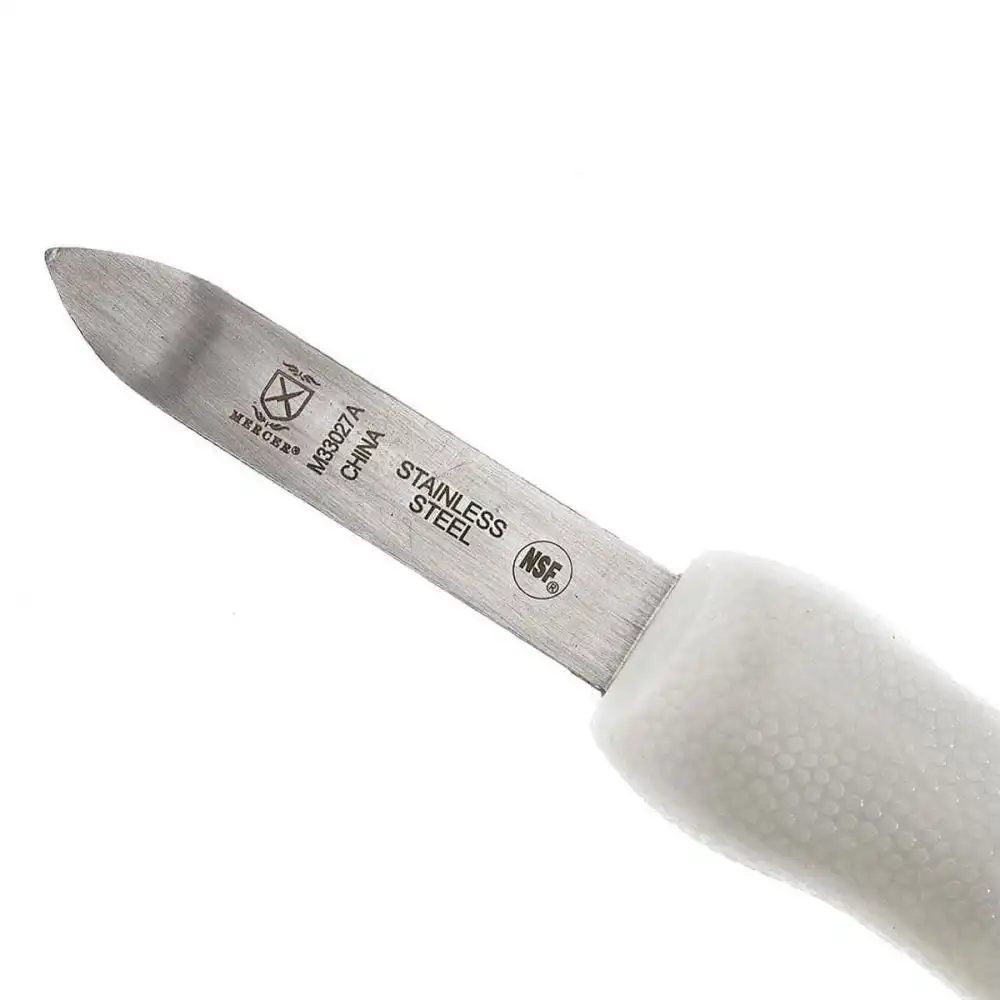 Alternative view of Mercer Culinary Bent Tip Stainless Steel 2.75" Oyster Knife - White