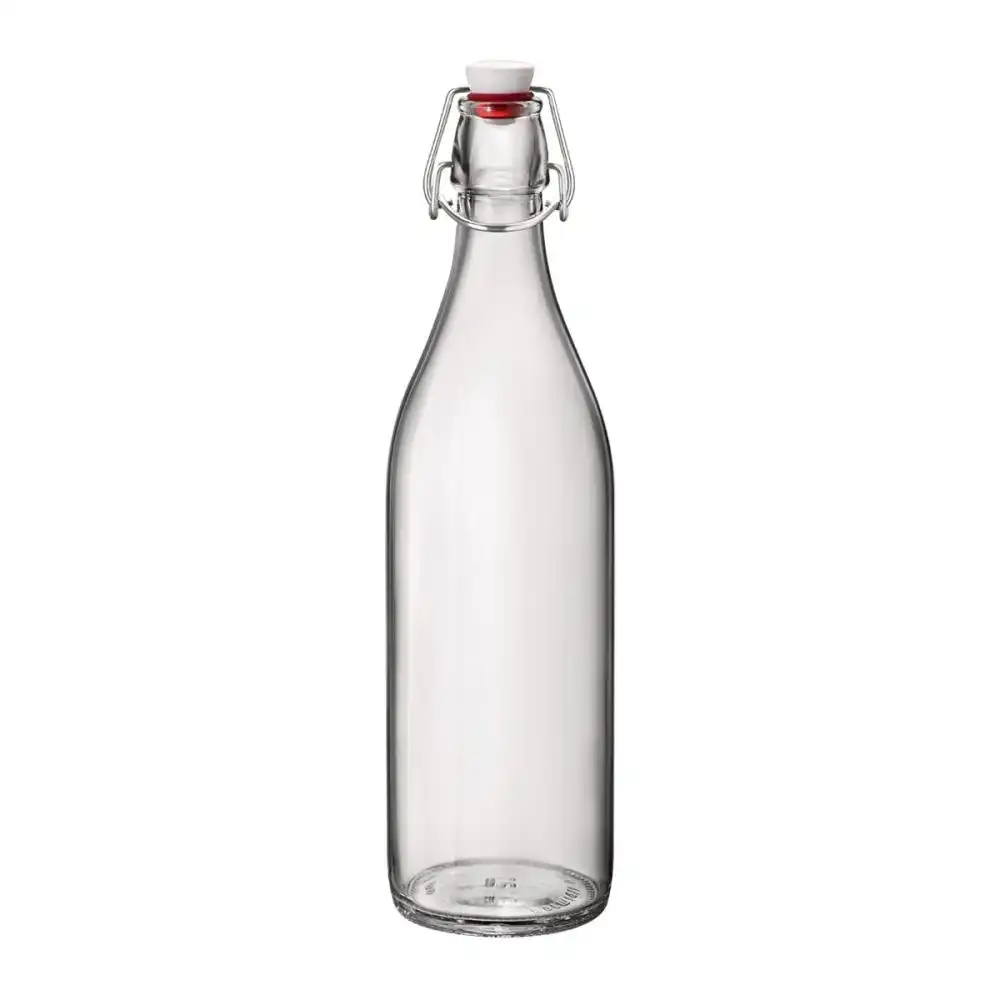 Alternative view of Bormioli Rocco Giara 33.75oz (1L) Swing Top Glass Bottles (Set of 30) | Clear