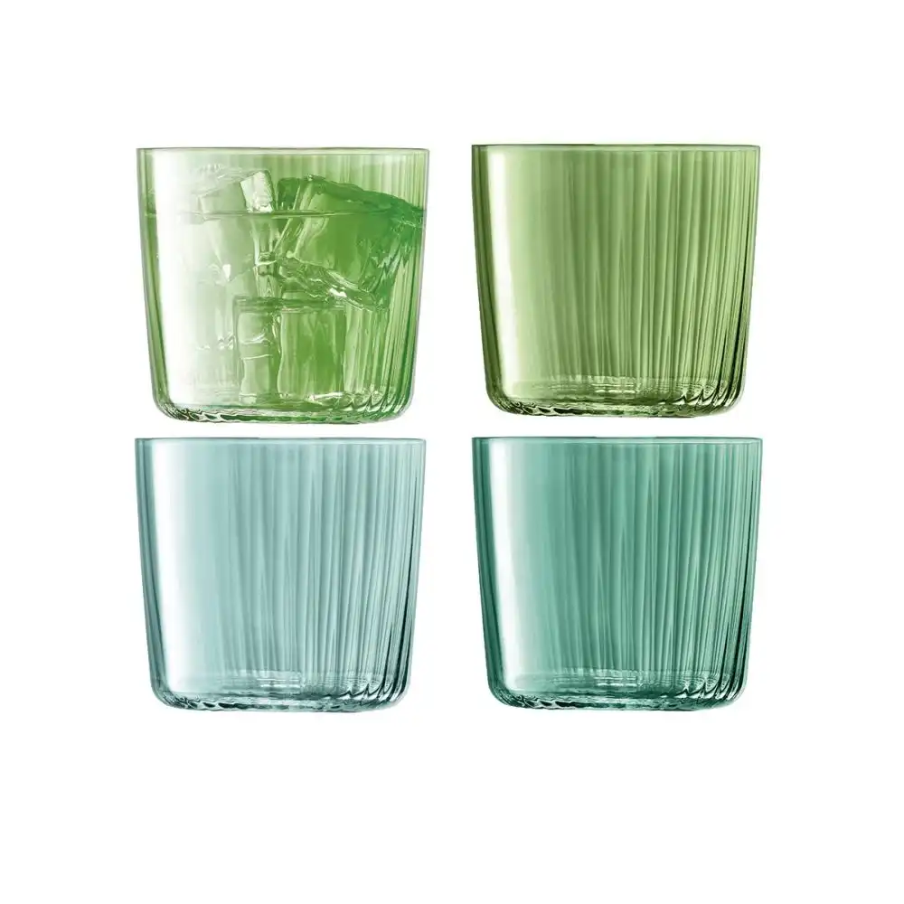LSA Gems 10 oz Assorted Tumbler (Set of 4) | Assorted Jade