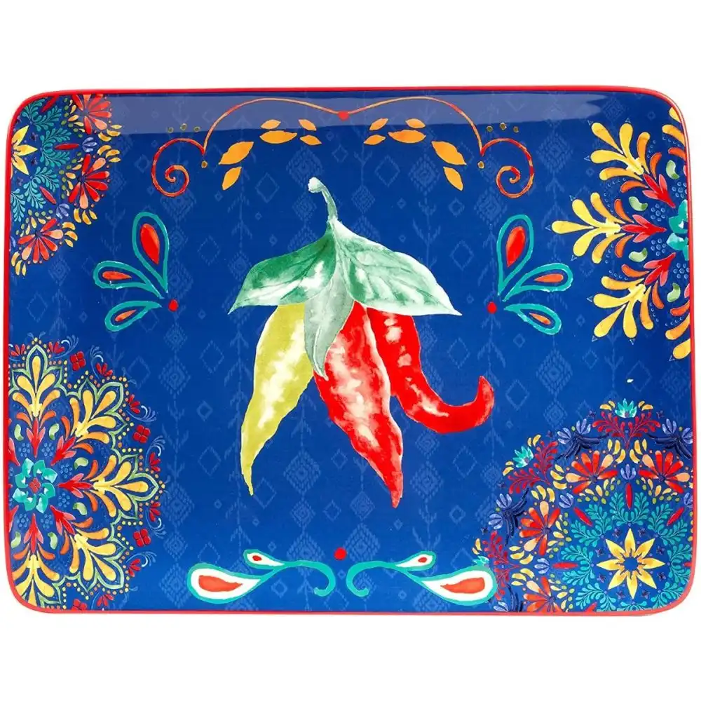 Alternative view of Certified International 16" x 12" Rectangular Platter | Sweet & Spicey