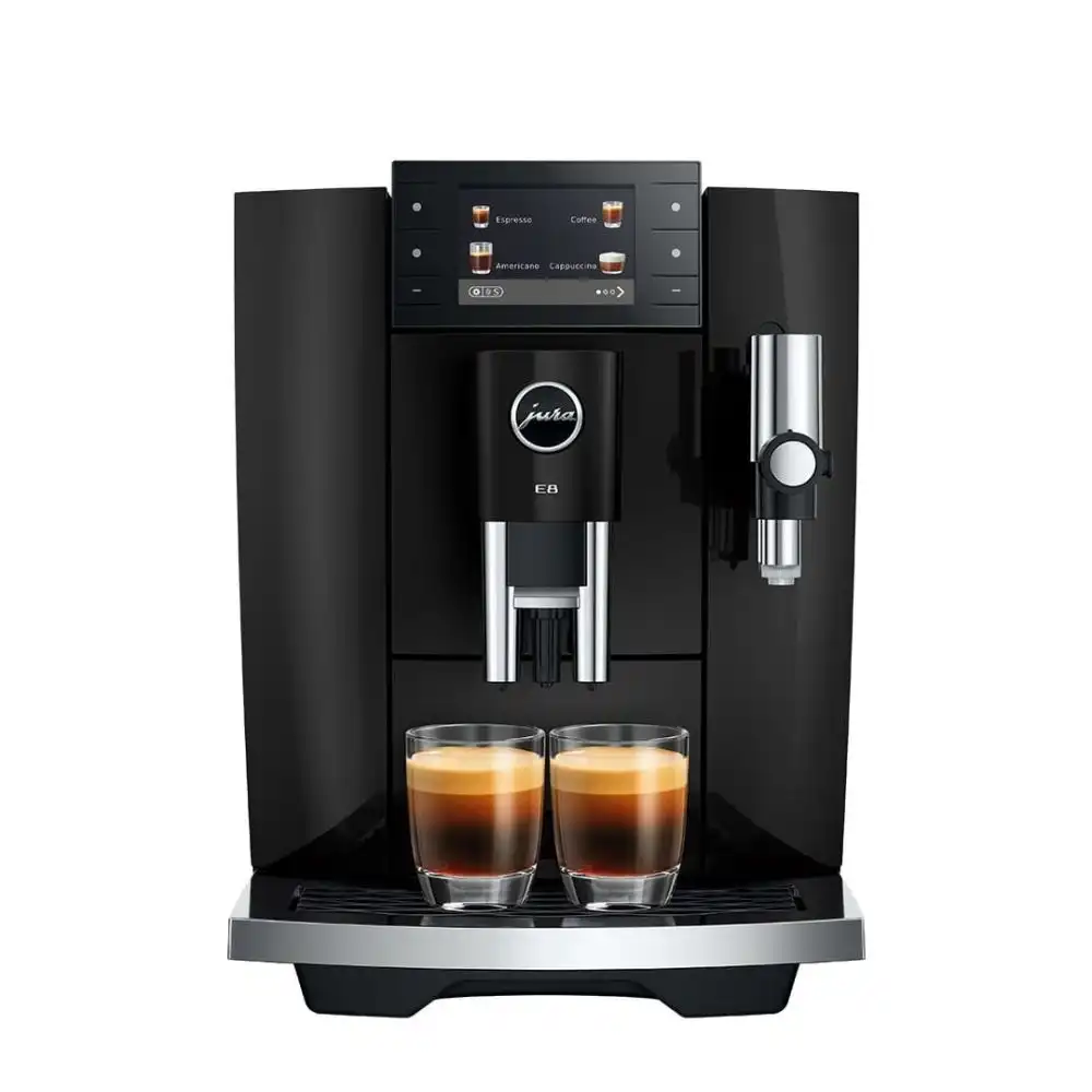 Jura E8 Automatic Coffee Machine | Piano Black