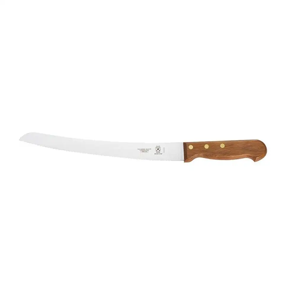 Mercer Praxis 10" Curved Bread Knife & Wavy Edge (Rosewood)