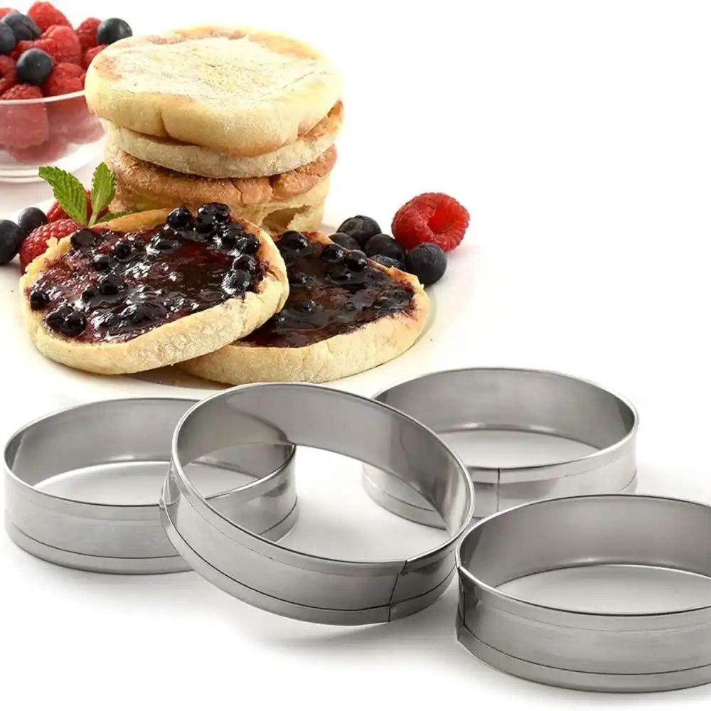 Alternative view of Norpro English Muffin Rings | Set of 4