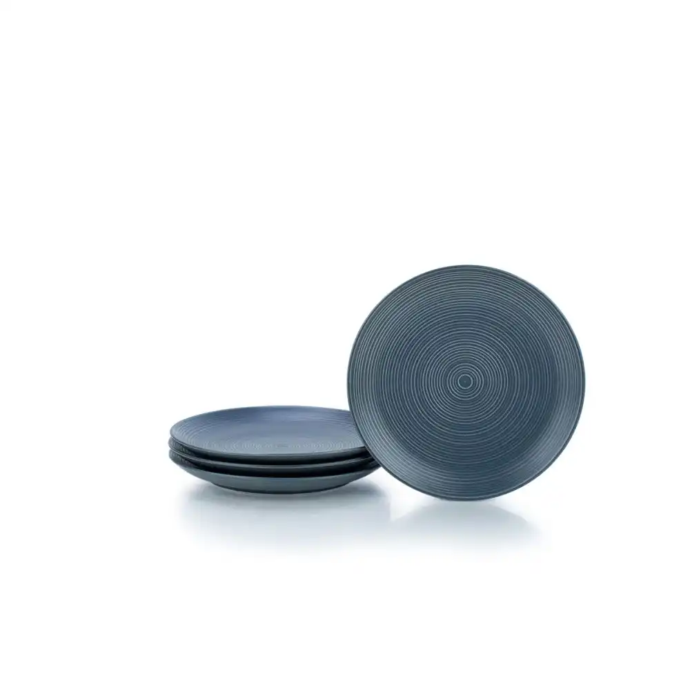 Everything Kitchens Deep Matte 8" Side Plates (Set of 4) | Charcoal