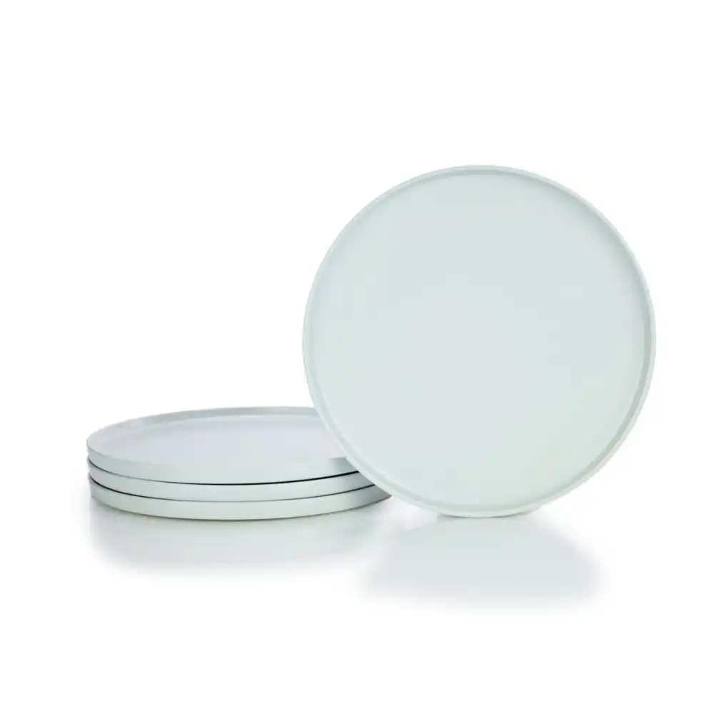 Everything Kitchens Modern Flat 11" Dinner/Charger Plates (Set of 4) | Stone Gray