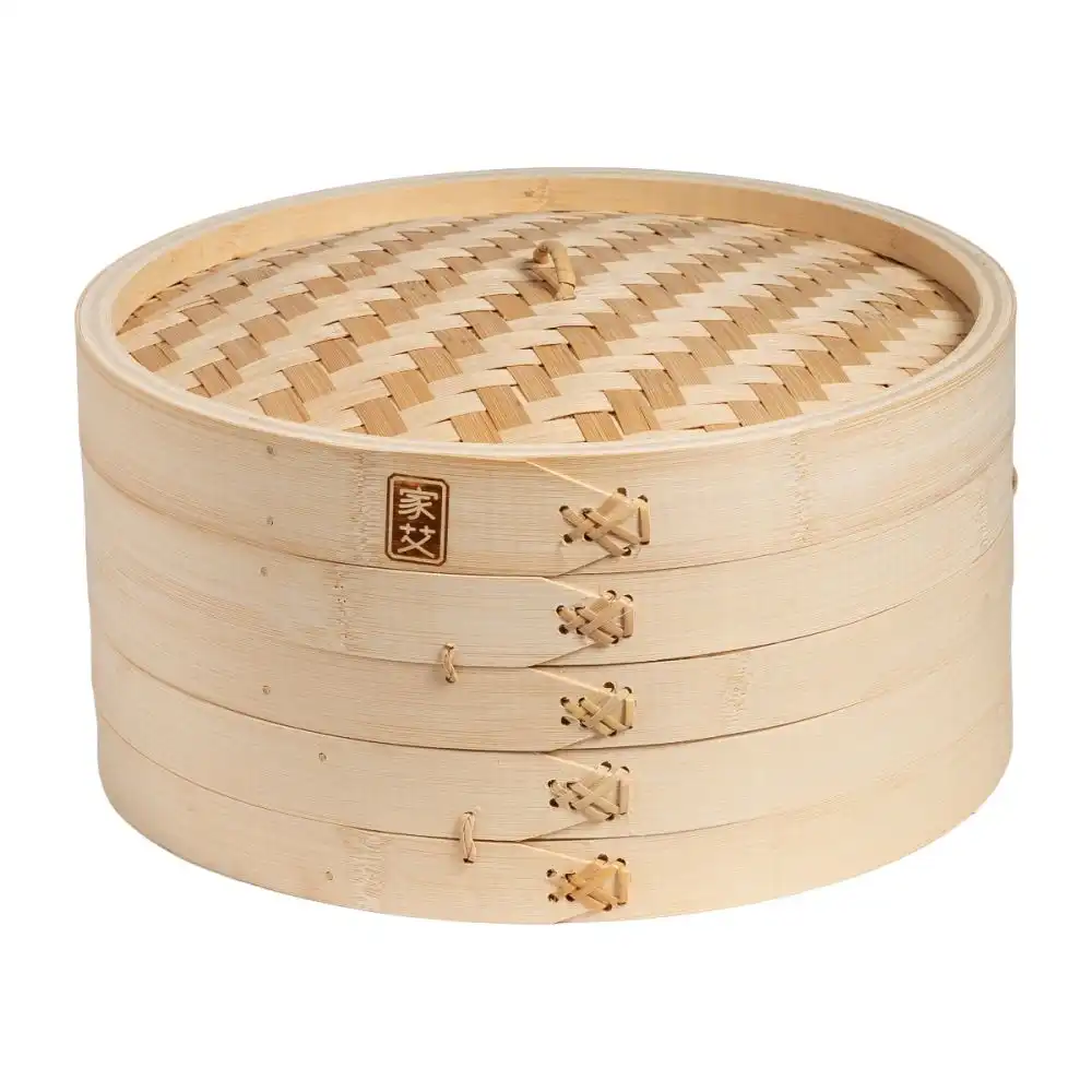 Alternative view of Joyce Chen 12" 2-Tier Bamboo Steamer Baskets