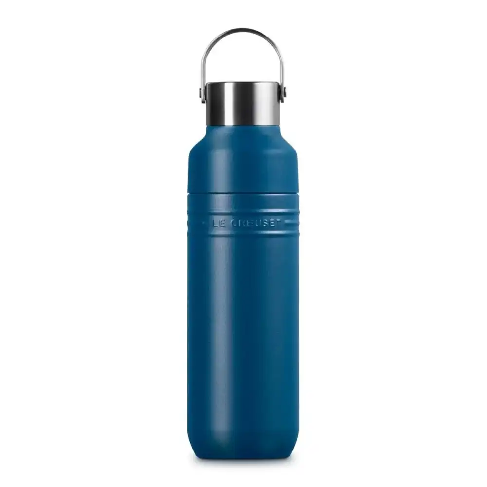 Le Creuset On The Go 16oz Stainless Steel Water Bottle | Deep Teal